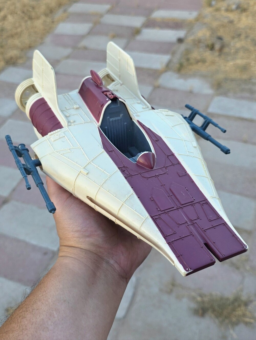 Star Wars Original Action Figure A-Wing Fighter Droids Kenner 1985 Rare Vintage